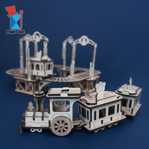 Sáng Tạo Bằng Gỗ Câu Đố Đồ Chơi Tự Làm Lắp Ráp <span class=keywords><strong>Train</strong></span> Kết Hợp Mô Hình Cho Trẻ Em Hoặc Trang Trí Nội Thất <span class=keywords><strong>3D</strong></span> Bằng Gỗ Câu Đố - Product Image 6