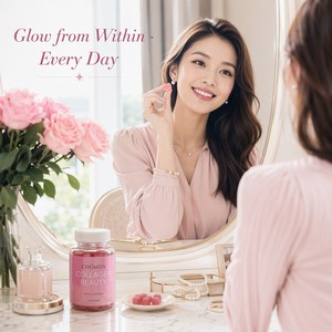 OEM ODM Marine <strong>Collagen</strong> Peptide Beauty Gummies Bulk Custom Private Label Anti Aging Skin Hair Nails Vegan HALAL Kosher Certified - Product Image 3