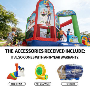 <span class=keywords><strong>Château</strong></span> <span class=keywords><strong>gonflable</strong></span> personnalisé Toy Story avec toboggan pour grands enfants – Vente de liquidation - Product Image 3