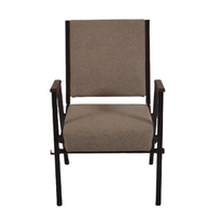 Chaises d'église empilables en métal au design moderne avec accoudoirs, poche arrière, salle à manger, école, hôtel, salle de sport, hôpital, théâtre, meubles