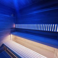 Ruang Sauna Kayu Solid Premium yang Dapat Disesuaikan, Mewah, Modern, Tahan Lama, dan Berkualitas Tinggi
