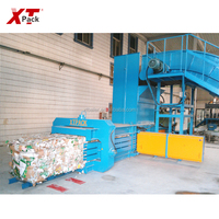 Presse à balles hydraulique horizontale entièrement automatique 80T pour déchets de papier, carton et carton ondulé, pour usine de recyclage XTPACK