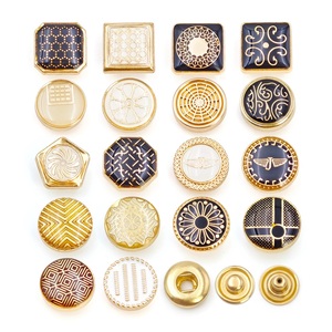 Camisa Cuadrada para Hombre con Logotipo Personalizado, Thobe Árabe, Abaya, Botones Metálicos a Presión de Aleación de Zinc - Product Image 4