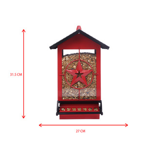 Ngoài trời sân vườn hoang dã chim thông minh mùa xuân-nạp sóc bằng chứng kim loại nhựa <span class=keywords><strong>Bird</strong></span> <span class=keywords><strong>Feeder</strong></span> tùy chỉnh thiết kế-Trung Quốc - Product Image 2