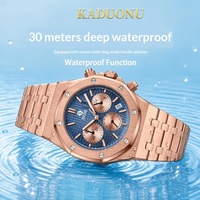 Nouvelle montre à quartz de luxe haut de gamme pour homme en acier inoxydable, aiguilles lumineuses simples, calendrier, décontractée, polyvalente, en alliage, octogonale, chiffres romains
