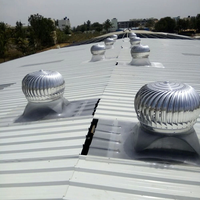 Ventilateur de toit industriel en acier inoxydable Ventilateur à turbine de toit Cuisine Villa Bâtiment Extérieur Énergie éolienne Ventilateur de toit d'échappement