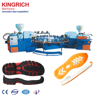 Machine de moulage par injection PVC TPR bicolore KR28020 pour semelles de chaussures, machine à semelles avec composant moteur central
