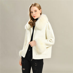 معطف كشمير أنيق للنساء بأفضل جودة وبسعر الجملة من المصنع، معطف وجاكيت لفصل الشتاء - Product Image 3