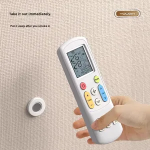 حامل جداري لاصق للتحكم عن بعد في التلفاز ومكيف الهواء، تخزين بدون حفر، مغناطيسي قوي، تصميم عصري - Product Image 4