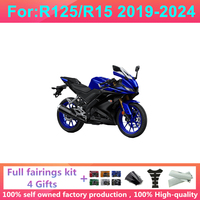 Kit de carénage complet moulé par injection pour moto, compatible avec YAMAHA R125 R15 R 125 2019 2020 2021 2022 2023 2024, kits de carénages de carrosserie