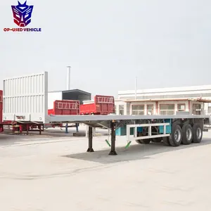 Die ganze Serie von Flachbett-Lkw zu verkaufen 40 Fuß Containerrailer