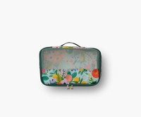 Juegos de cubos de embalaje personalizados portátiles multifuncionales con estampado, equipaje de maquillaje y bolsas de viaje para mujeres, hombres, niños, tela