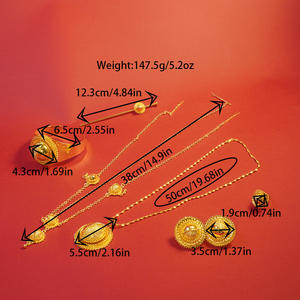 Conjunto de Joyería para Mujer de Eritrea, Collar, Aretes, Pulsera, Horquilla y Cadena para la Frente de Etiopía, para Matrimonio - Product Image 6