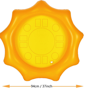 Bar de service gonflable en plastique 37'' <span class=keywords><strong>avec</strong></span> glacière pour boissons, flotteur de <span class=keywords><strong>piscine</strong></span> portable de 5L pour <span class=keywords><strong>camping</strong></span> <span class=keywords><strong>et</strong></span> fêtes - Product Image 4