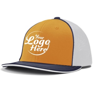 Gorra de béisbol tipo trucker de 6 paneles, deportiva, impermeable, con diseño de frutas, perfil medio, estructurada, de malla profesional, tricolor, de sarga de algodón - Product Image 1