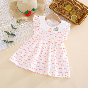 Nuovo Vestito Estivo 2022 per Bambine, Moda Coreana, Grazioso Abito da Principessa con Motivo Floreale - Product Image 4