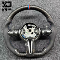 Volant en carbone Star pour M2 F10 F90 E39 E46 X3 X4 M5 M6, assemblage direct usine, cuir M Sport, 6 branches, 35mm, poignée
