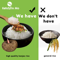 Riz de Konjac Shirataki Frais en Gros pour Régime Céto et Perte de Poids – Riz Humide Blanc de Konjac en Sachet pour Enfants et Adultes