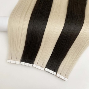 Extensiones de Cabello con Cinta Adhesiva Invisible, Extensiones de Cabello Virgen con Cinta Adhesiva, Extensiones de Cabello con Cinta Adhesiva USA, Lisas y Sedosas, Color Rubio Ceniza, Sin Enredos - Product Image 2