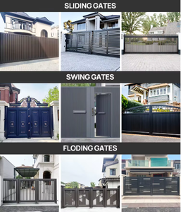 Puerta automática <span class=keywords><strong>de</strong></span> Villa inteligente <span class=keywords><strong>de</strong></span> lujo, diseño moderno ecológico, puertas <span class=keywords><strong>de</strong></span> valla corrediza <span class=keywords><strong>de</strong></span> Metal eléctricas impermeables, <span class=keywords><strong>servicio</strong></span> <span class=keywords><strong>de</strong></span> modelado 3D - Product Image 5