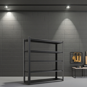 차고 창고 보관 슈퍼마켓 선반을위한 미국 산업용 금속 선반 중형 듀티 스틸 랙 라이트 듀티 볼트리스 랙 - Product Image 2