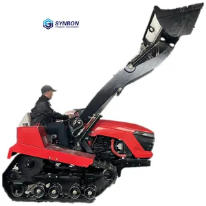 50HP dual-use mini cultivator crawler tractor for rice field