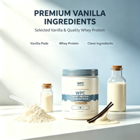 Concentré de protéines de lactosérum WPC à la vanille personnalisé |   Poudre nutritionnelle en gros 500g