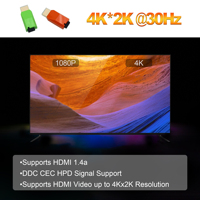 Hereta LNK-107M Mini 4K 30Hz Video-Glasfaser-Extender Single-Core Multimode OM3 Optischer Transceiver LC-Anschluss Hot-Pluggable Max