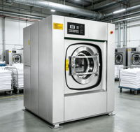 FEILONG Industrial Heavy Duty Stainless Steel Automatic Laundry Washer Extractor Electric Heating Single Phase 220-240V/380V 3HP