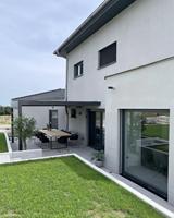 Pergola motorisée en aluminium imperméable pour patio, mobilier de jardin, gazebo à lames orientables, bioclimatique