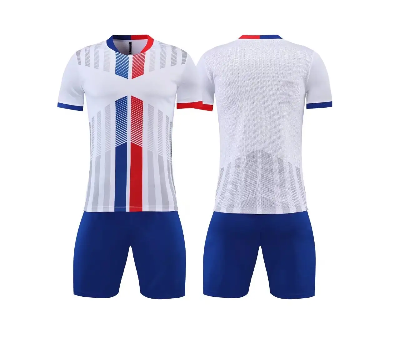 Bon marché, uniforme de football imprimé classique à manches longues, conception personnalisée, maillot de football uni pour enfants pour hommes