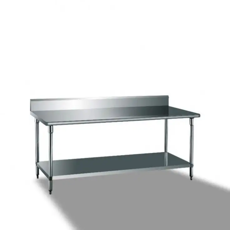 Double-Layer Corner Workbench Industrial High Quality Hot Sale Stainless Steel Workshop Work Bench Customized Packing Table