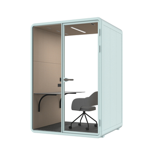 Factory Direct Acoustic Office Pod White Soundproof Booth Private Telephone Cabin with Ventilation System - Product Image 3