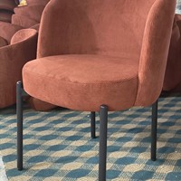 Chaise de salle à manger rembourrée avec dossier en fer à cheval S07, fournisseur professionnel, pieds en métal personnalisés, pour usage commercial, bistrot, maison, bureau, parc