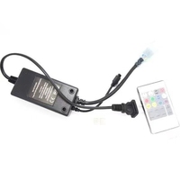 Mini Controlador RGB RF 5050-96, Regulador de Intensidad con Control Remoto Inalámbrico de 20 Teclas para Tira de Luz LED de 4 Pines