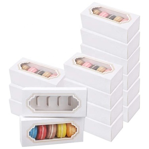 Cake paper container macarons package box for truffles desserts mini muffins cookie
