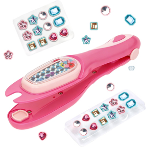 Kit de tampons à cheveux pour filles, jouets de mode pour se coiffer, bijoux de cheveux, tampons à cheveux diamantés scintillants - Product Image 1