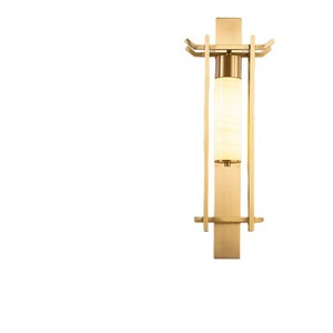 New Chinese Style All Copper Jade Wall Lamp 60Cm Led E27 Switch Control <b>Corridor</b> Living Room <b>Lighting</b> Fixture - Product Image 2