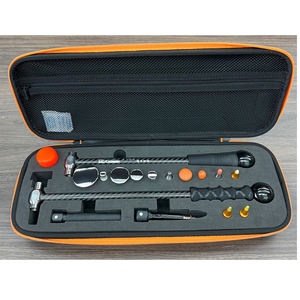 ค้อนคาร์บอนไฟเบอร์สองหัวสีดำ ค้อนไนลอนสำหรับตอกแผ่นโลหะ เครื่องมือซ่อมรอยบุบรถยนต์ - Product Image 1