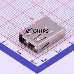 USB-226-BRW USB Connector Through hole Component (THT) Connector Type-A USB 2.0 Female Side Insert - Product Image 1