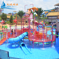 DALANG DLWS Toboggans aquatiques en fibre de verre pour enfants, pour l'intérieur et l'extérieur, 15 m, protection UV, pour les jeux aquatiques des parcs d'attractions