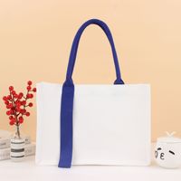 Ujoy Geschenk Individuelles Logo Recycelte Wasserfeste Faltbare Baumwoll-Canvas-Tragetasche Umweltfreundliche Waschbare Einkaufs-Schultertasche