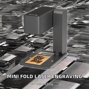 Mini Máquina de Grabado Láser de Fibra Plegable con Capacidad 3D para Grabado de Logotipos en Cuero y Bambú, Compatible con Formatos AI/DWG/DST/BMP - Product Image 2