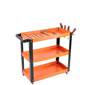 Carro de herramientas de <span class=keywords><strong>3</strong></span> capas con mango y ruedas Gabinete de herramientas de almacenamiento personalizable OEM - Product Image 1