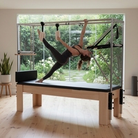 MJD Eichenholz Cadillac Reformer Core Bett, Hochwertige Kommerzielle Pilates Reformer Maschine, Geeignet für Fitnesscenter und Studios