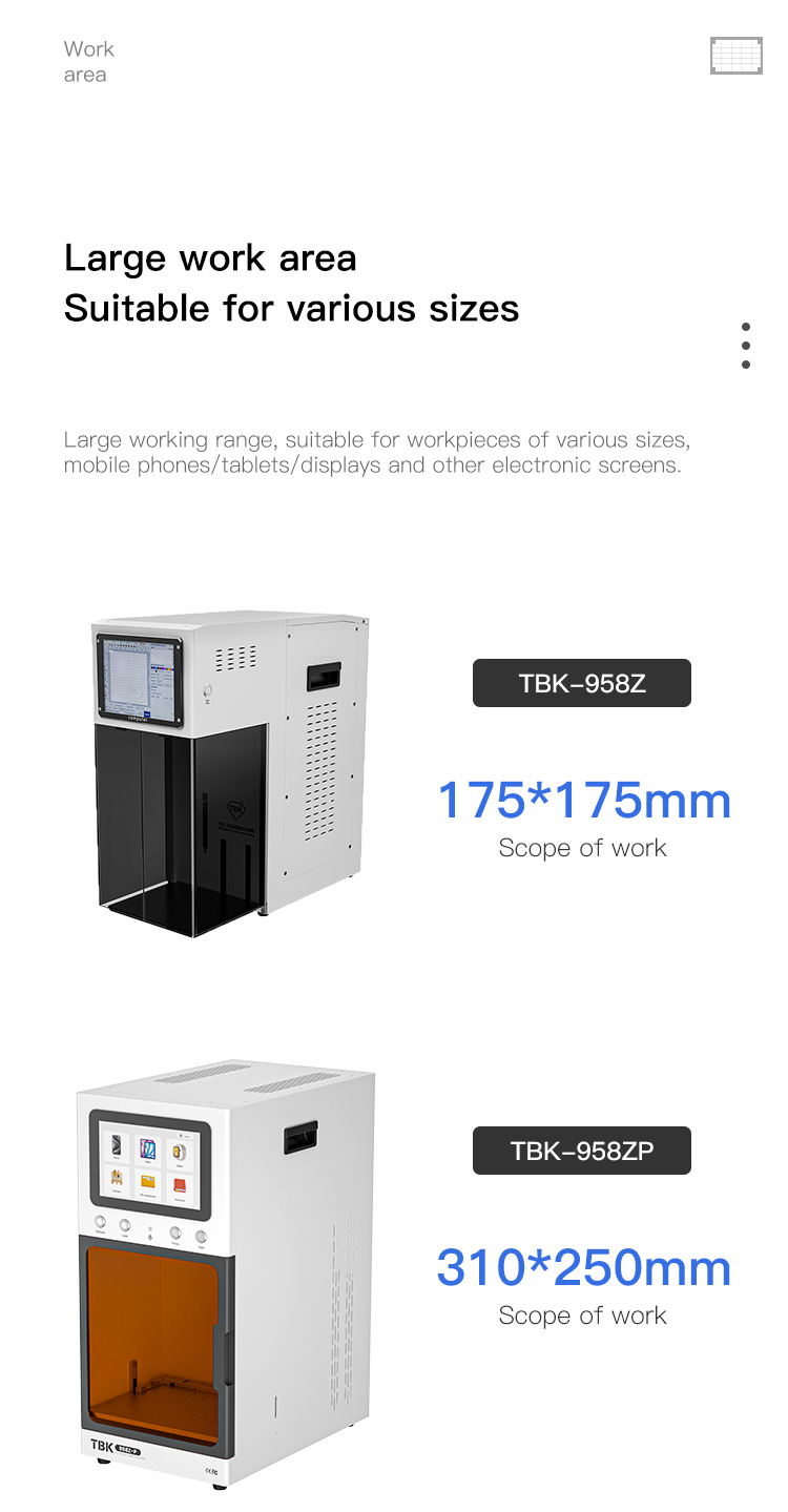 TBK 958ZP UV Laser LCD Screen Separator for Phone Bezel Removal