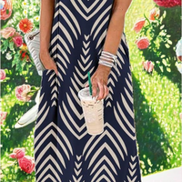 Robe longue en satin à imprimé géométrique, col rond, manches courtes, coupe ample décontractée, respirante, grande taille pour femme