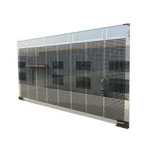 ألواح طاقة شمسية من الزجاج مزدوجة الوجهين عالية الجودة ودائمة 155 وات شرائط ألواح طاقة شمسية أحادية BIPV