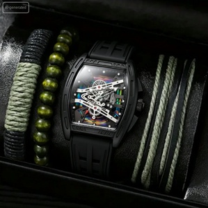 Montre à quartz <span class=keywords><strong>Richard</strong></span> Cask pour homme, design ajouré et tendance, bracelet en alliage, épaisseur du boîtier 10 mm, affichage à aiguilles, vente en gros - Product Image 6