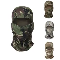 Erkekler açık spor bisiklet tam yüz kamuflaj taktik askeri avcılık balıkçılık kamp maskesi yüz eşarp Balaclava bir kayak maskesi